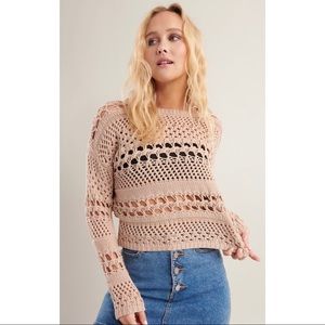 Garage beige loose knit sweater